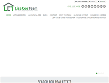 Tablet Screenshot of lisacoe.com